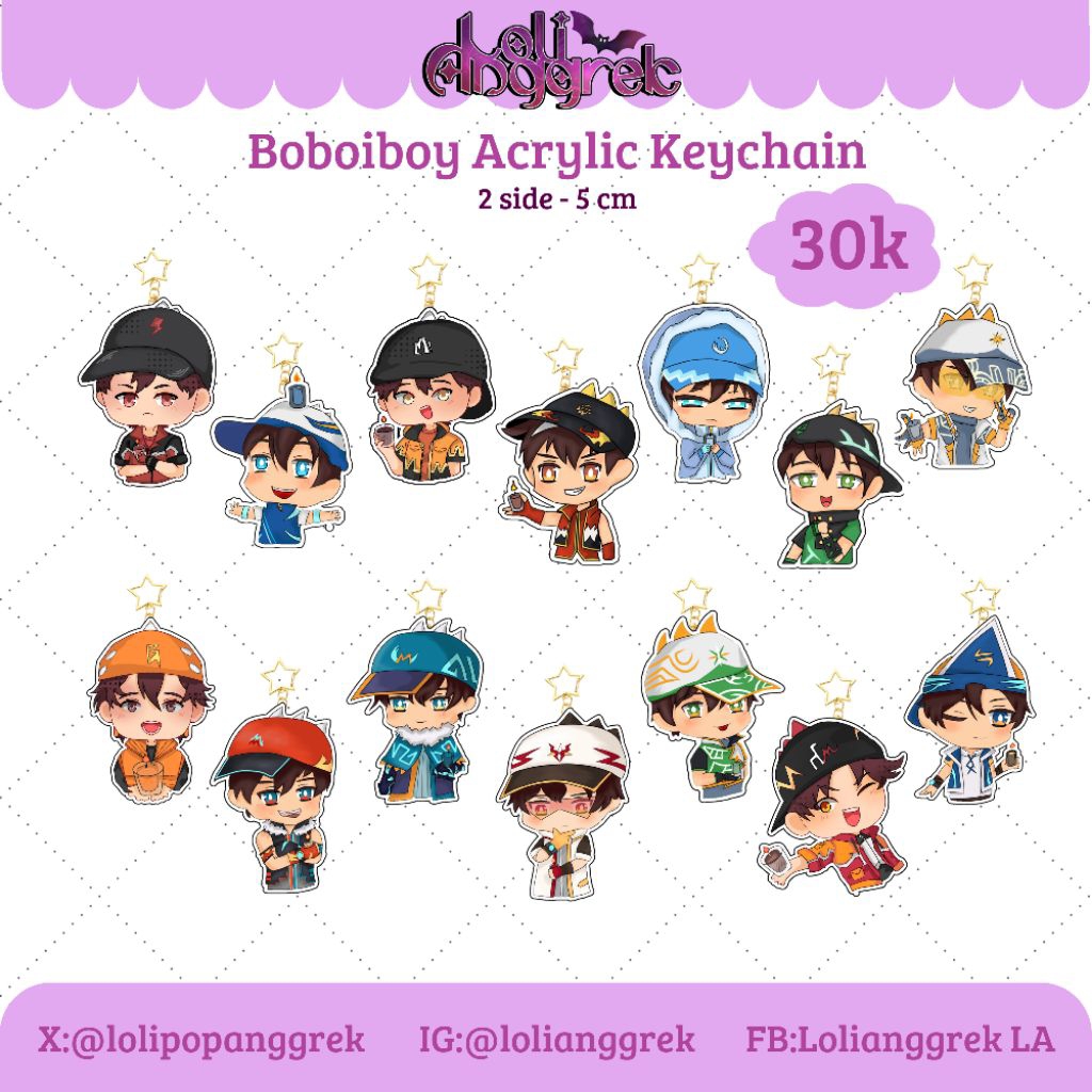 Fanmerch Keychain Boboiboy