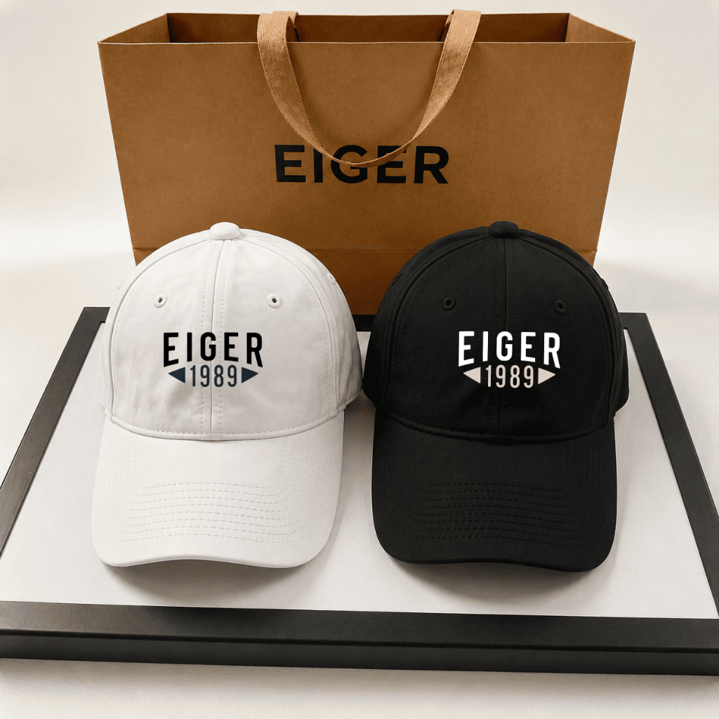 Topi EIGER Original Premium Bordir Tebal Topi Kekinian Pria Wanita Cocok Buat Daily Wear