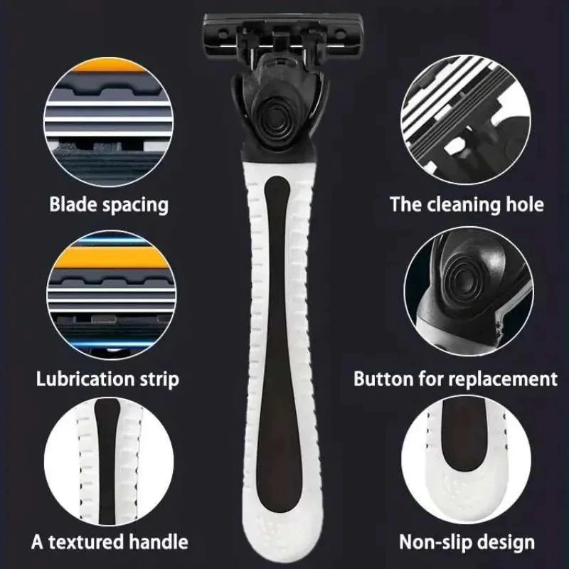 Berbagai Alat Pisau Cukur Cukuran Pencukur Manual Kumis Jenggot Garuk Bulu Kaki Ketiak Pria Wanita Set Gagang Free Refill Isi 6 Ulang Tajam Strip Pelicin Pelumas Aloe Vera Kulit Sensitif Halus Shaver Razor 6 7 Mata Pisau Yukinawa Orlee 3 4 Lapis Layer