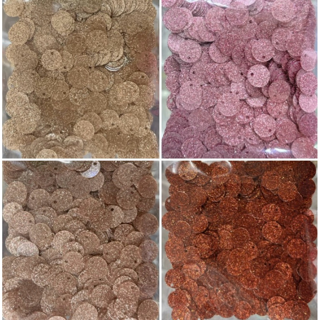 Payet Sequin Koin Dollar Gliter/ Piring Glitter 10mm isi 5 gram