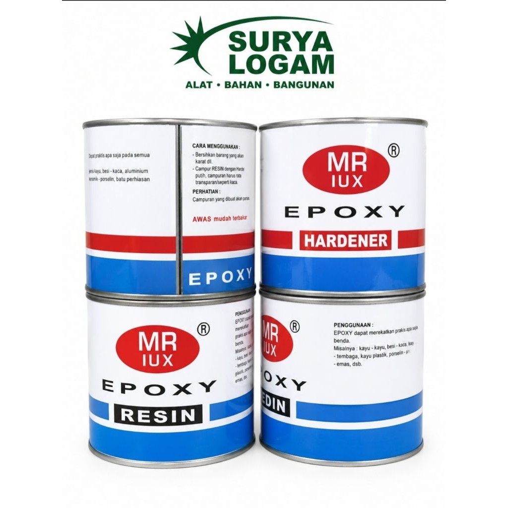 MR IUX EPOXY RESIN + HARDENER LEM EPOXY 500gr