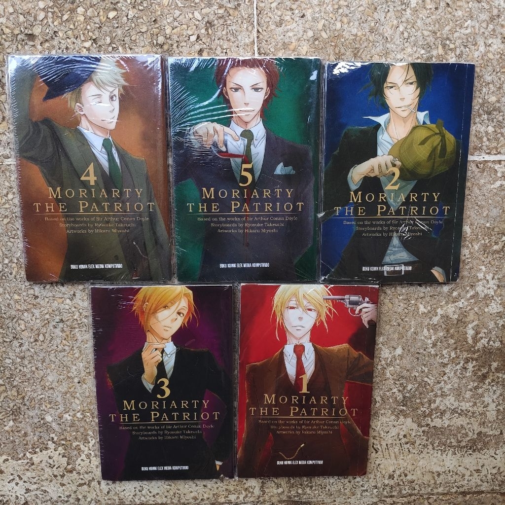 komik moriarty the patriot set 1-5 / ryosuke takeuchi & hikaru miyoshi manga comic / kolpri