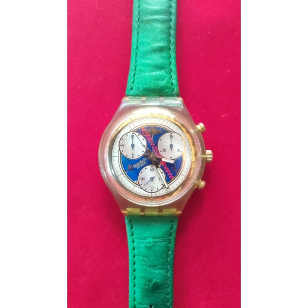 Swatch Chronograph SCG106 "Hole in One". 100% Original