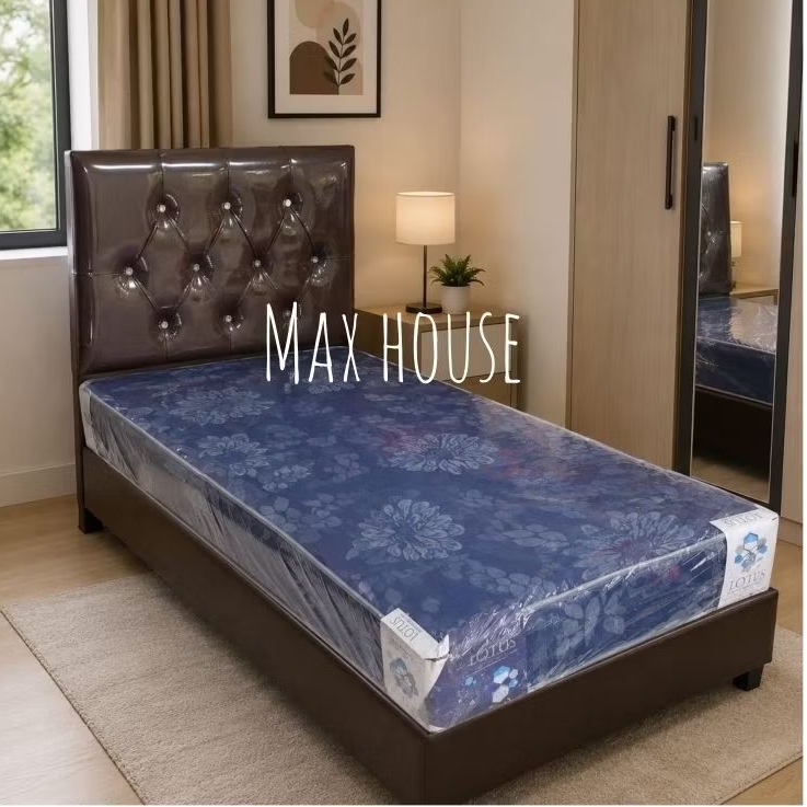 Kasur Bedset Busa Rebonded Lotus 120cm / Bedset Kasur Central Lotus 120 cm /  Mattras Rebounded Lotu