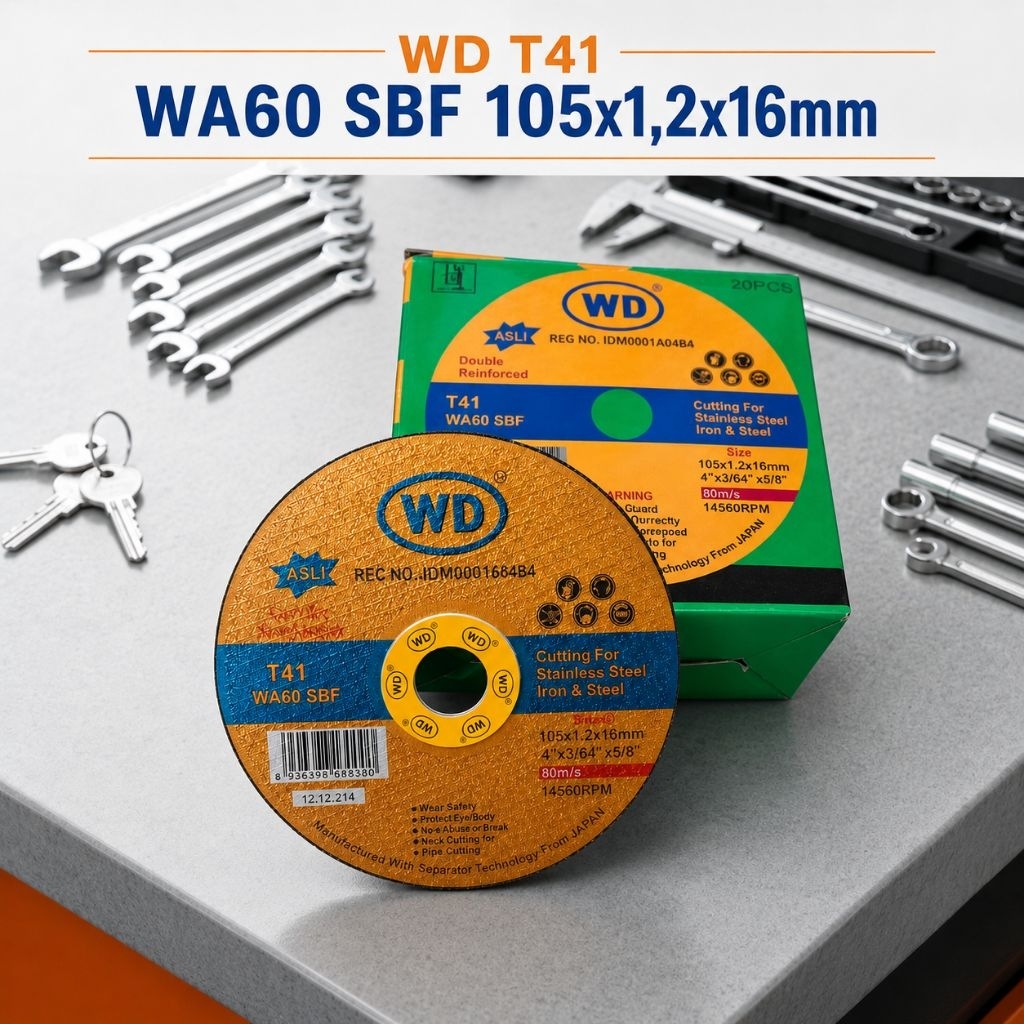 Batu Potong WD 4 inch Mata Gerinda WD 4" WD Potong Resibon WD
