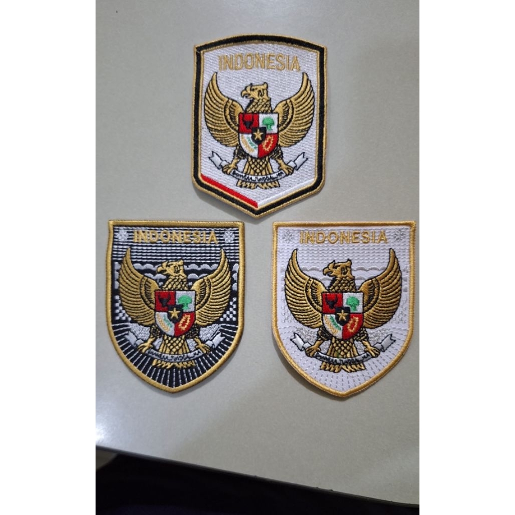 logo timnas terbaru bordir emblem patch