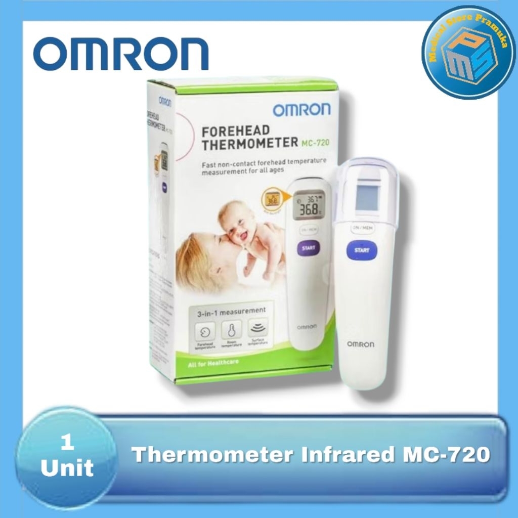 Termometer Omron MC - 720  Thermometer Infrared Omron MC720  Termometer Omron