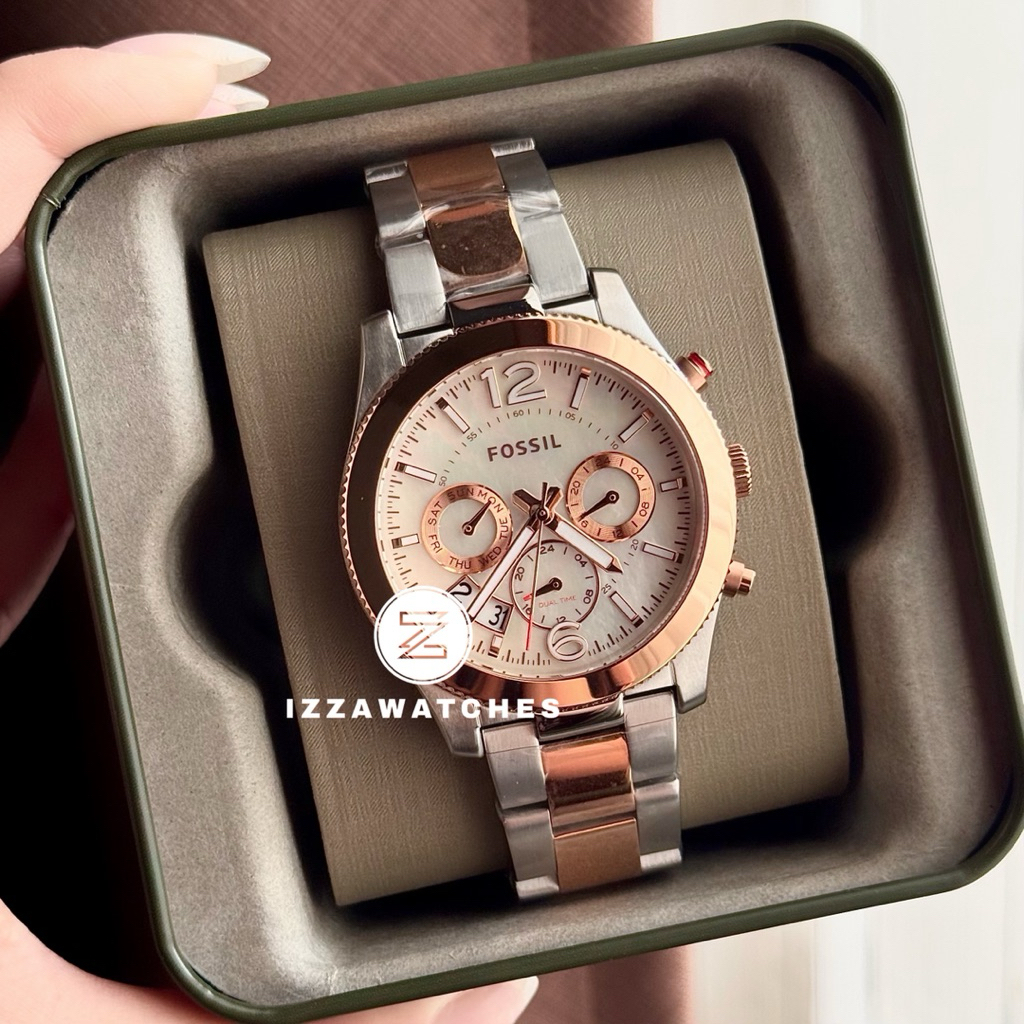 Jam Tangan Wanita ES4135 Perfect Boyfriend Two-Tone