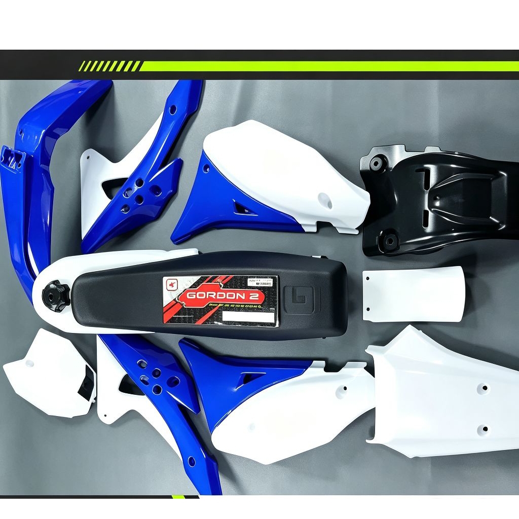 BODY SET.GORDON.ORIGInal.pnp.klx150/biru.putih