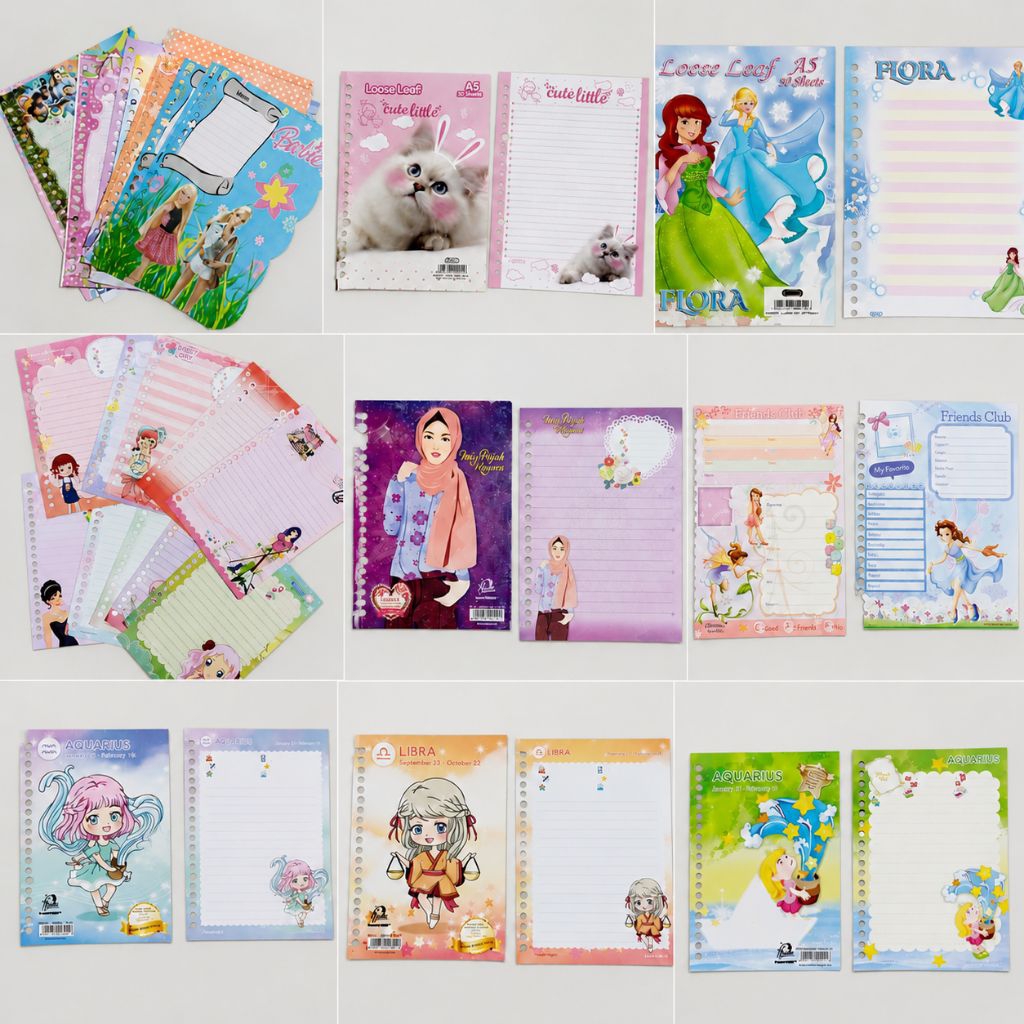 Kertas Binder Loose leaf (Harvest dan Kiky)