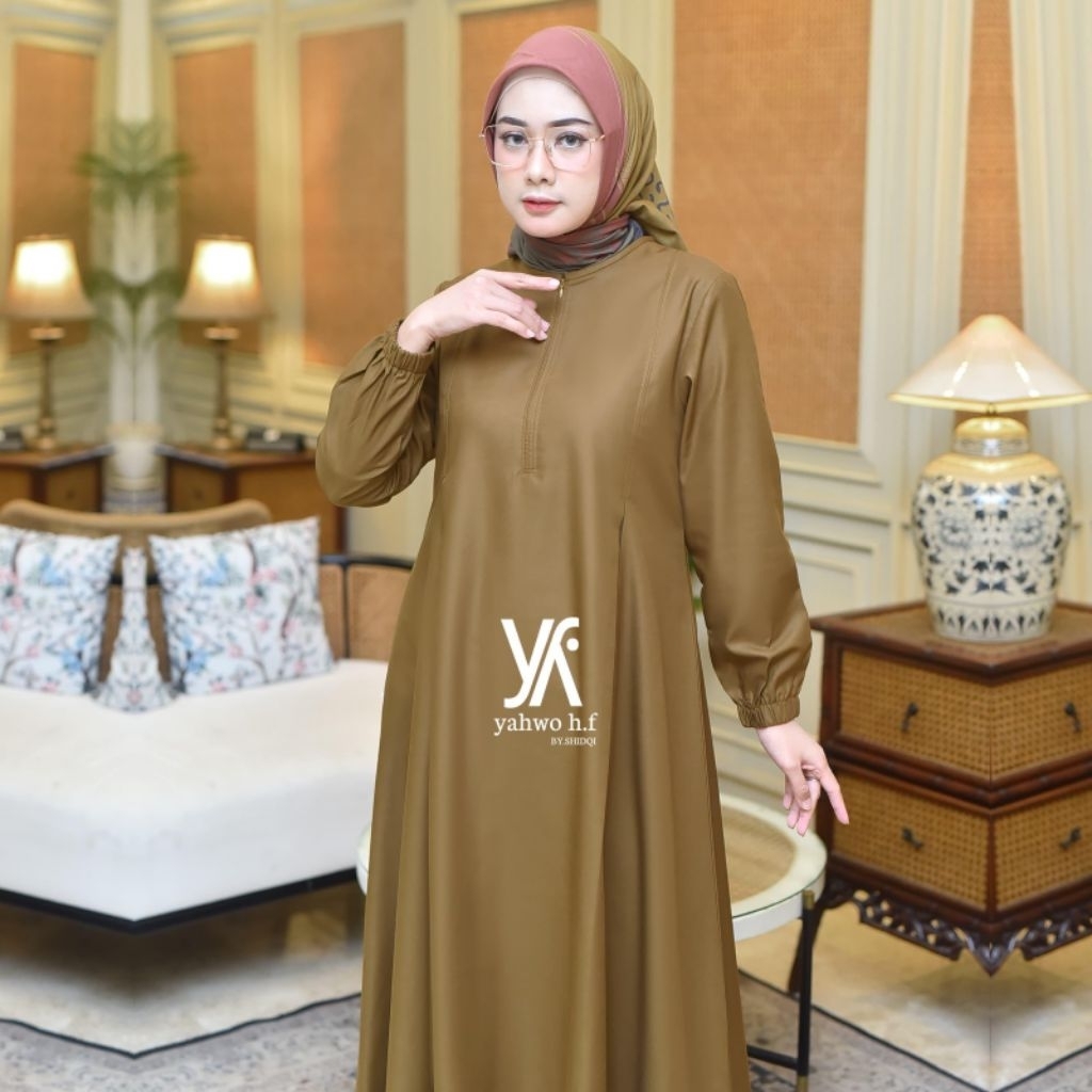 GAMIS PNS/KHAKI/PEMDA/PDH/SERAGAM PNS WANITA/GAMIS PDH/GAMIS PNS KHAKI/READY S,M,L,XL,XXL,XXXL,JUMBO