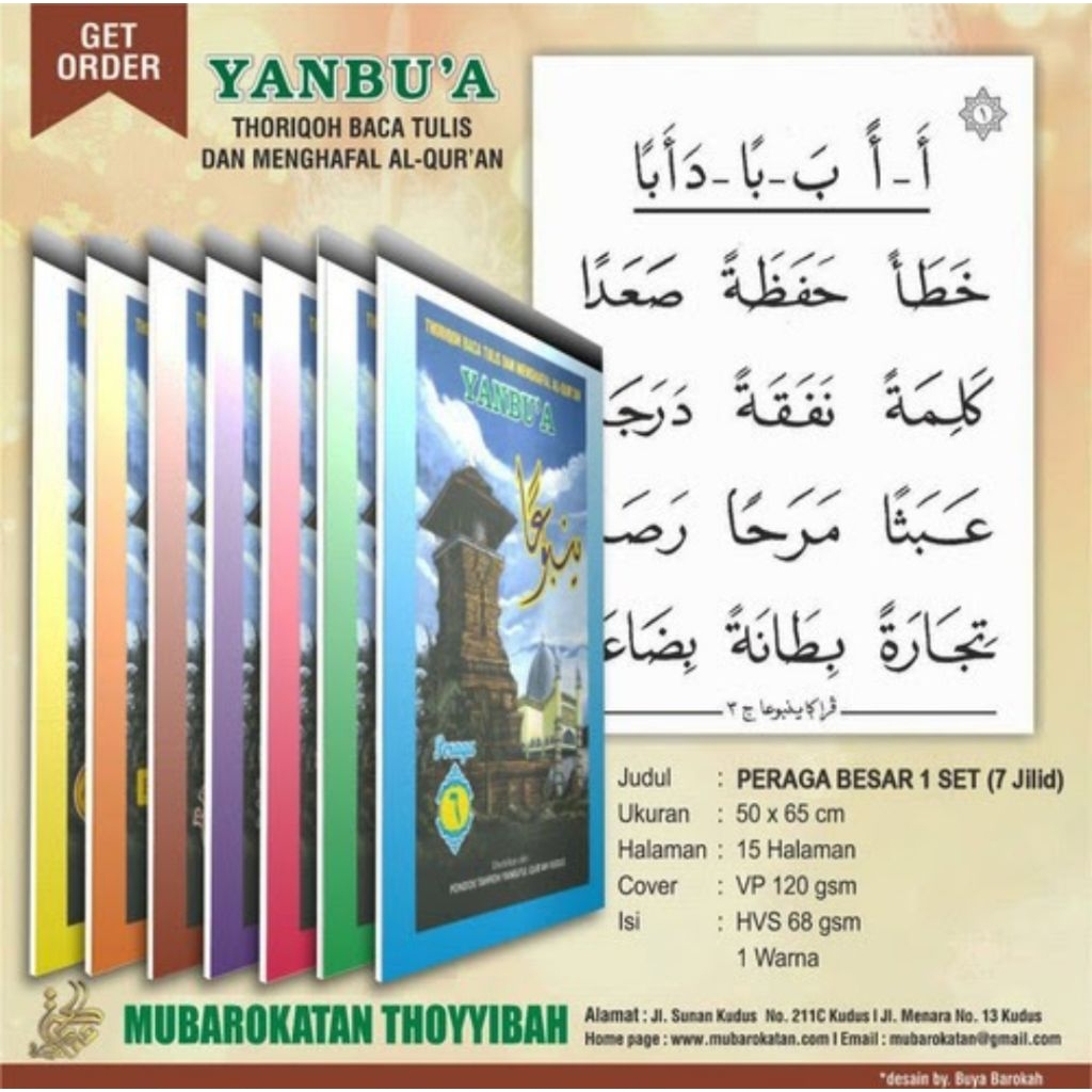 Peraga Yanbua 1 Set Lengkap (Isi 7 peraga)