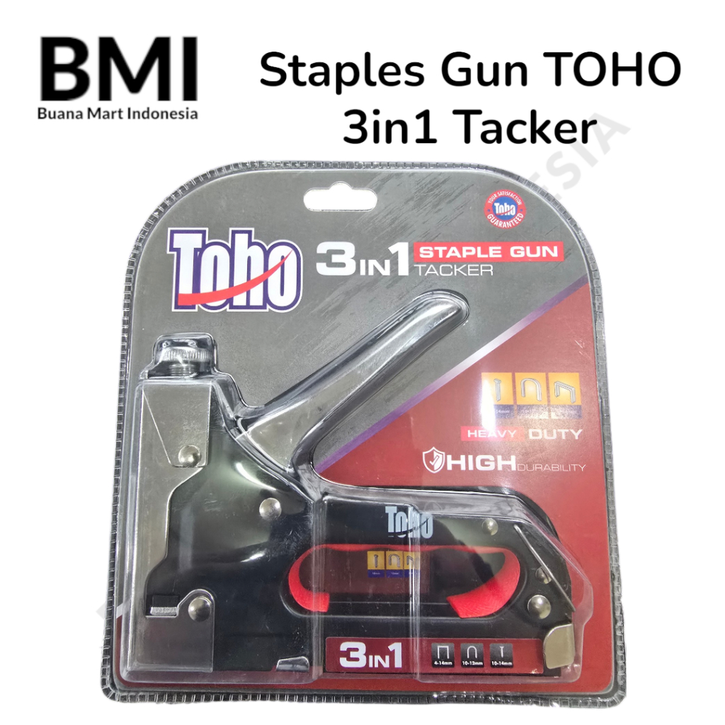 Staples Gun TOHO 3in1 Tacker | Tembakan Staples | Staples Tembak | Alat Staples Tembak