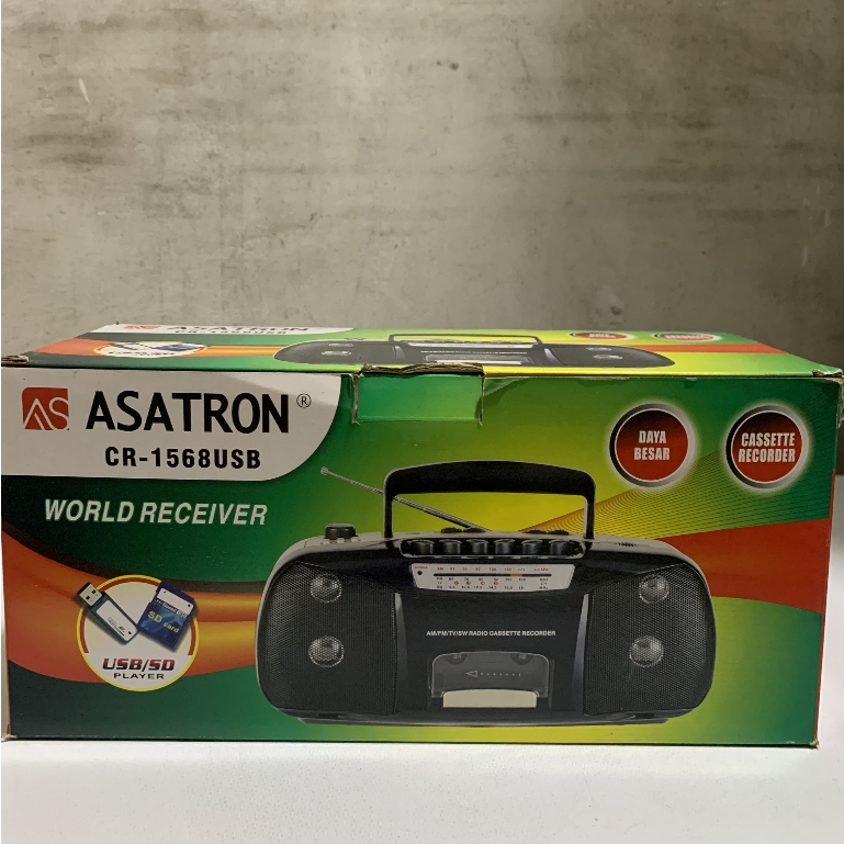 Asatron CR-1568 USB Radio Kaset Portable