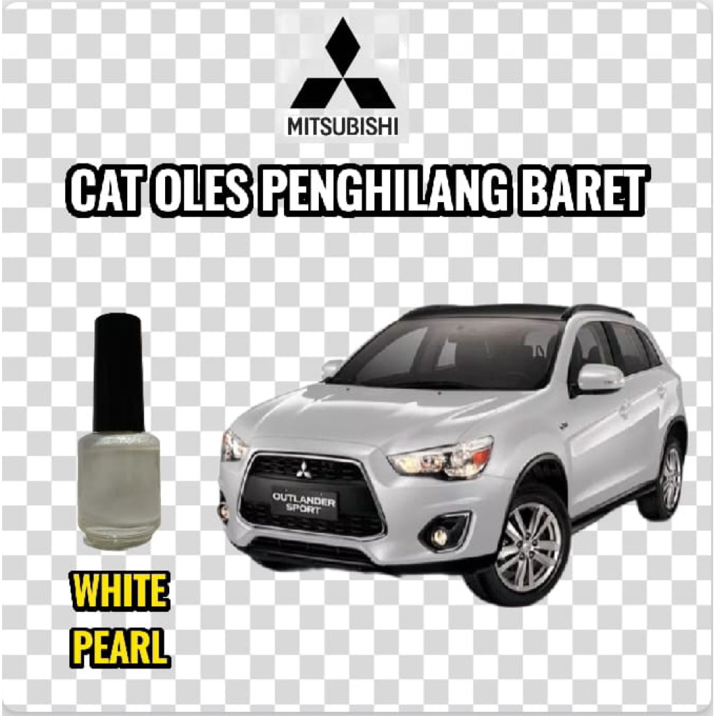 Cat Oles Penghilang Baret Mobil Mitsubishi Pajero Xpander Mirage Outlander Eclips White Pearl Putih 