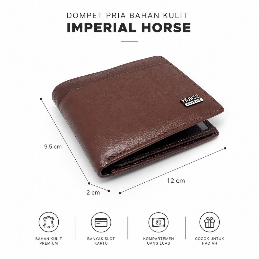 DOMPET KULIT IMPERIAL.-DOMPET HORSE IMPERIAL- DOMPET IMPERIAL ORIGINAL