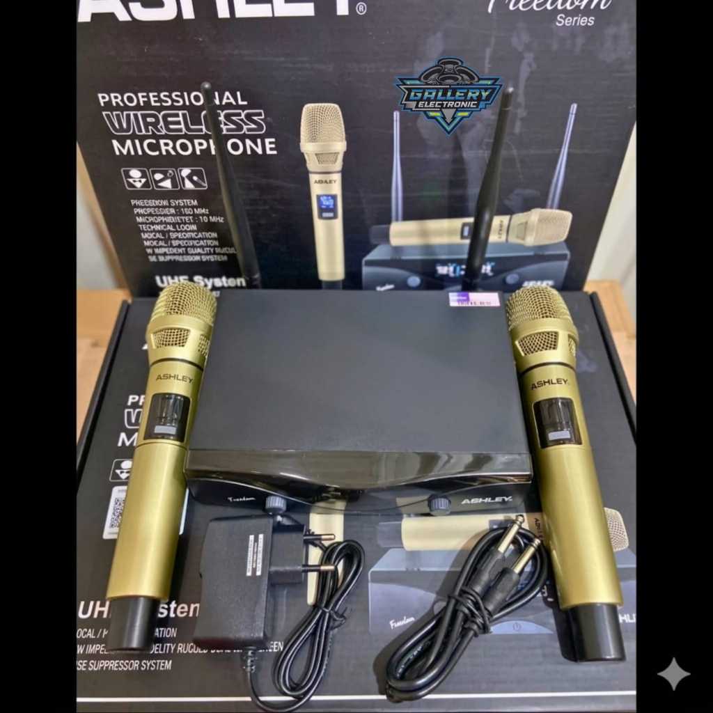 Mic ASHLEY / Microphone Wireless ASHLEY FREEDOM 2 Mic Original
