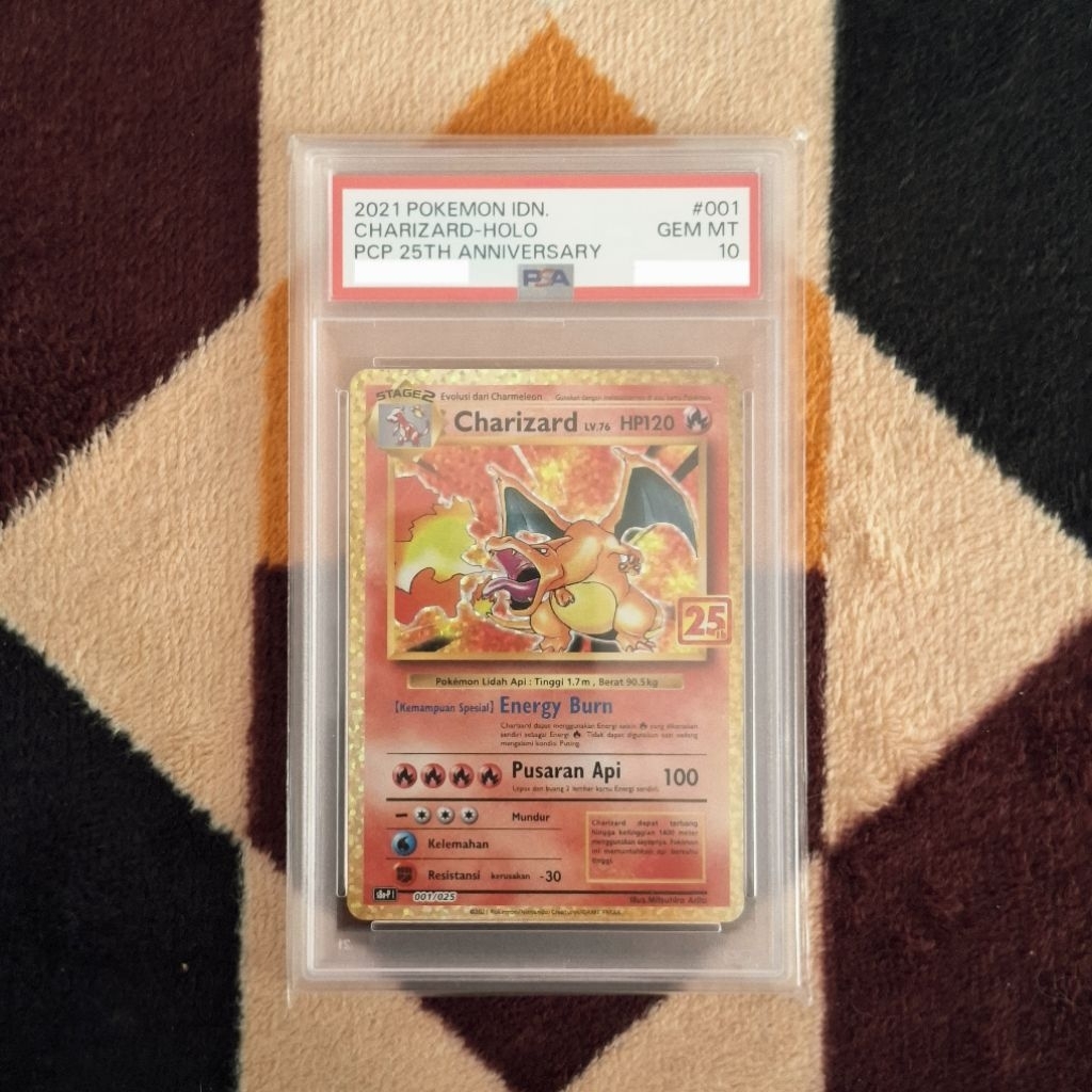 Charizard PCP 25th Anniversary Indonesia PSA 10