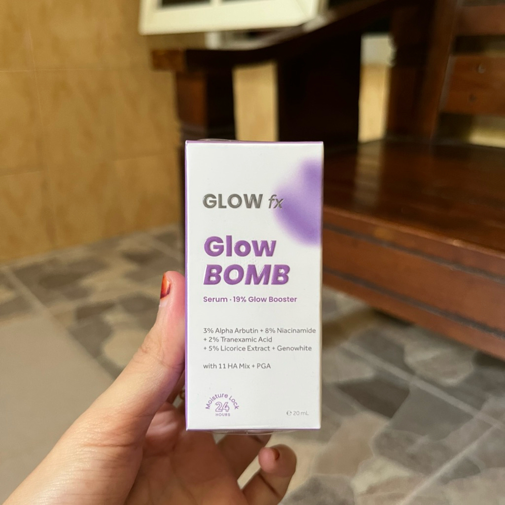 (NEW SEGEL EXP 2028) GLOW FX Glow Bomb Serum 20ml 19% Brightening Power Serum Glowing Samarkan Noda 