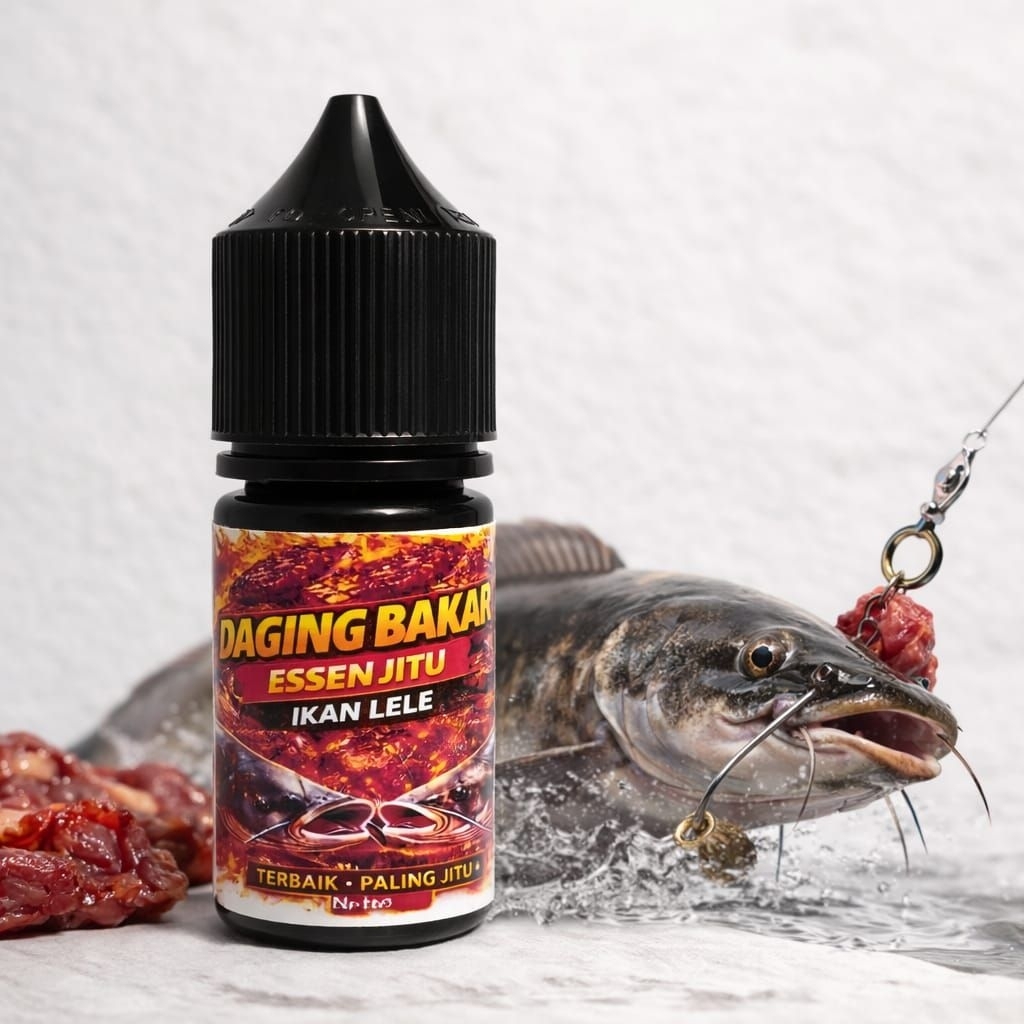 Essen Daging Bakar Premium Umpan Mancing Ikan Mas Patin Lele Nila Aroma Daging Panggang Ampuh