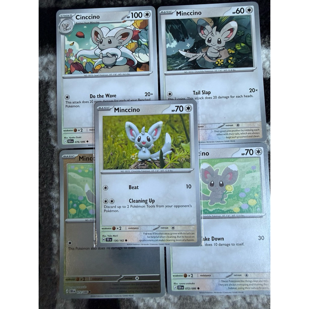 Minccino & Cinccino Pokemon TCG Original