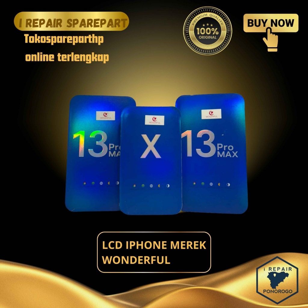 LCD iPhone WONDERFUL Fullset Display Touchscreen Pengganti Layar Rusak