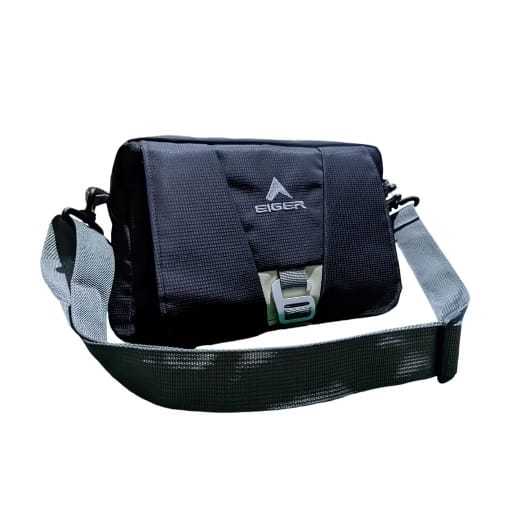 Tas Selempang EIGER1989 Descent - Warna Hitam, Biru, Desain Stylish, 24.5x7x18 cm "PREMIUM"