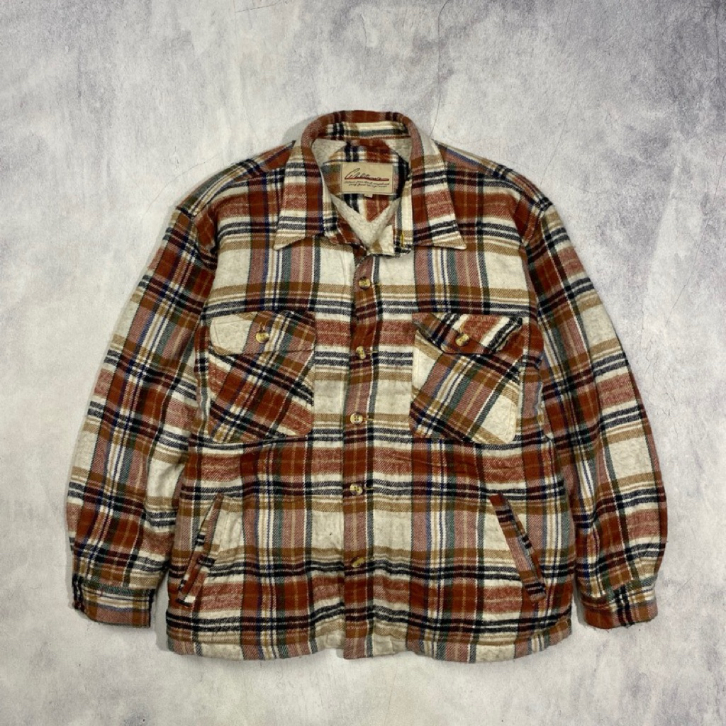 Vintage Graduation Wool Veterano Sherpa Overshirt Jacket Casal Harrington Outer Work Jacket