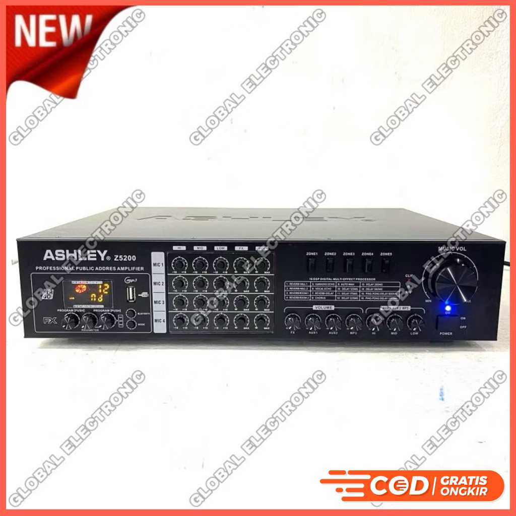 Power Amplifier Ashley Z5200 Z 5200 Original Ashley