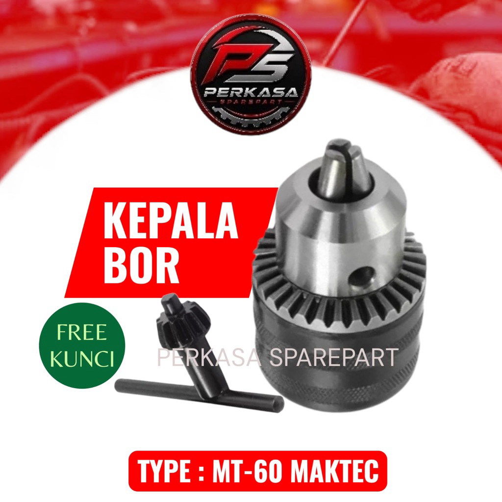 Kepala Bor MT-60 Maktec MT60 Drill Chuck Bor Maktec MT 60 Ujung Bor 100% ORIGINAL