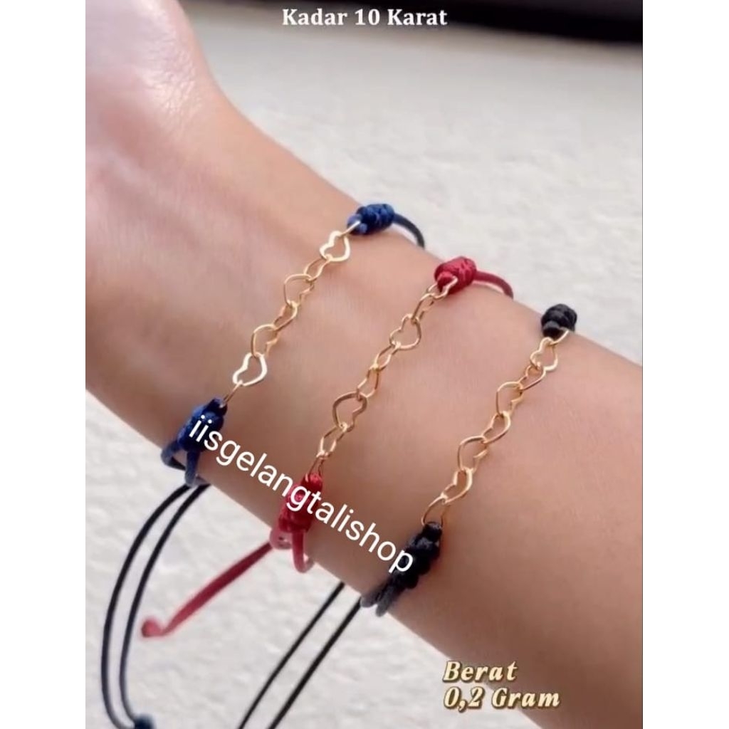 Gelang Tali Emas Love Semar Jawa