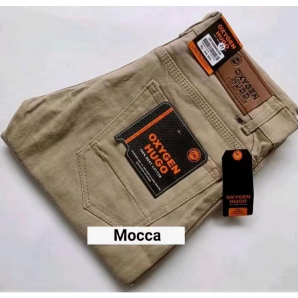 Celana OXYGEN HUGO Chino Panjang Pria Distro Premium