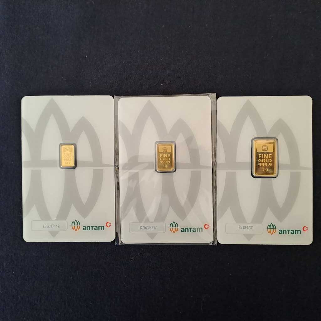 Emas antam – gold bar – emas Batangan - logam mulia LM certieye - 0,5 g -1 gram – 2 gr –  3gr – 5 gr