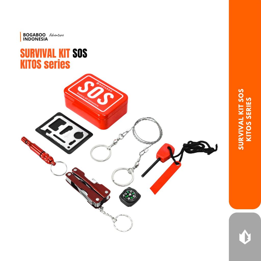 NEW [COD] Survival Kit SOS 7 in 1 Emergency Tools Camping Outdoor - Alat Survival Bushcraft