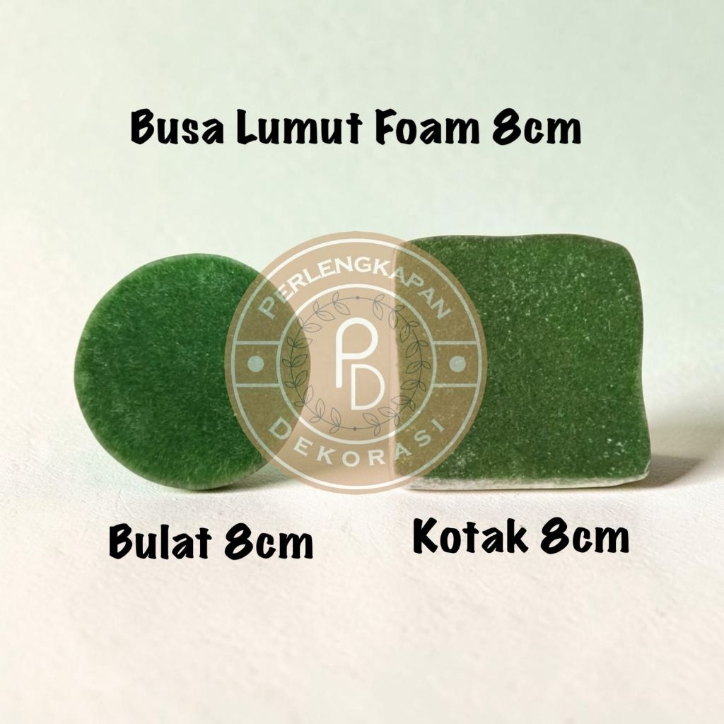 Dekorasi Bunga Busa rumput / Gabus rumput Kotak / Bulat 6cm/7cm/8cm