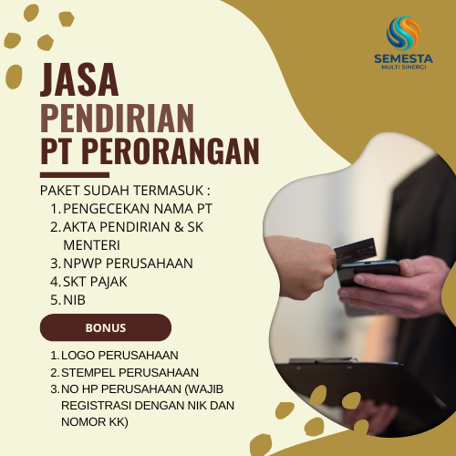 JASA PENDIRIAN PT PERORANGAN