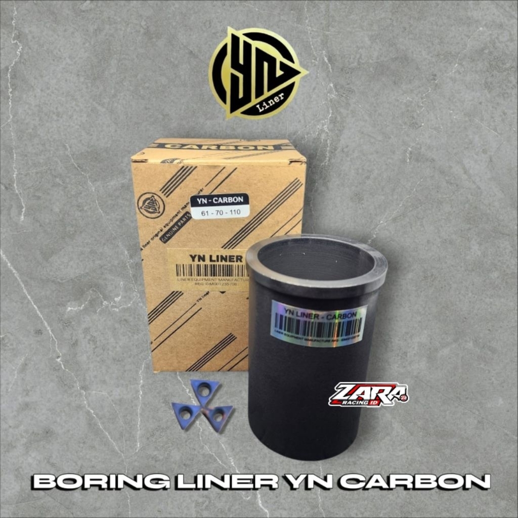 BORING LINER YN CARBON 420HV FREE PAHAT UNIVERSAL MOTOR BEBEK MATIC SPORT