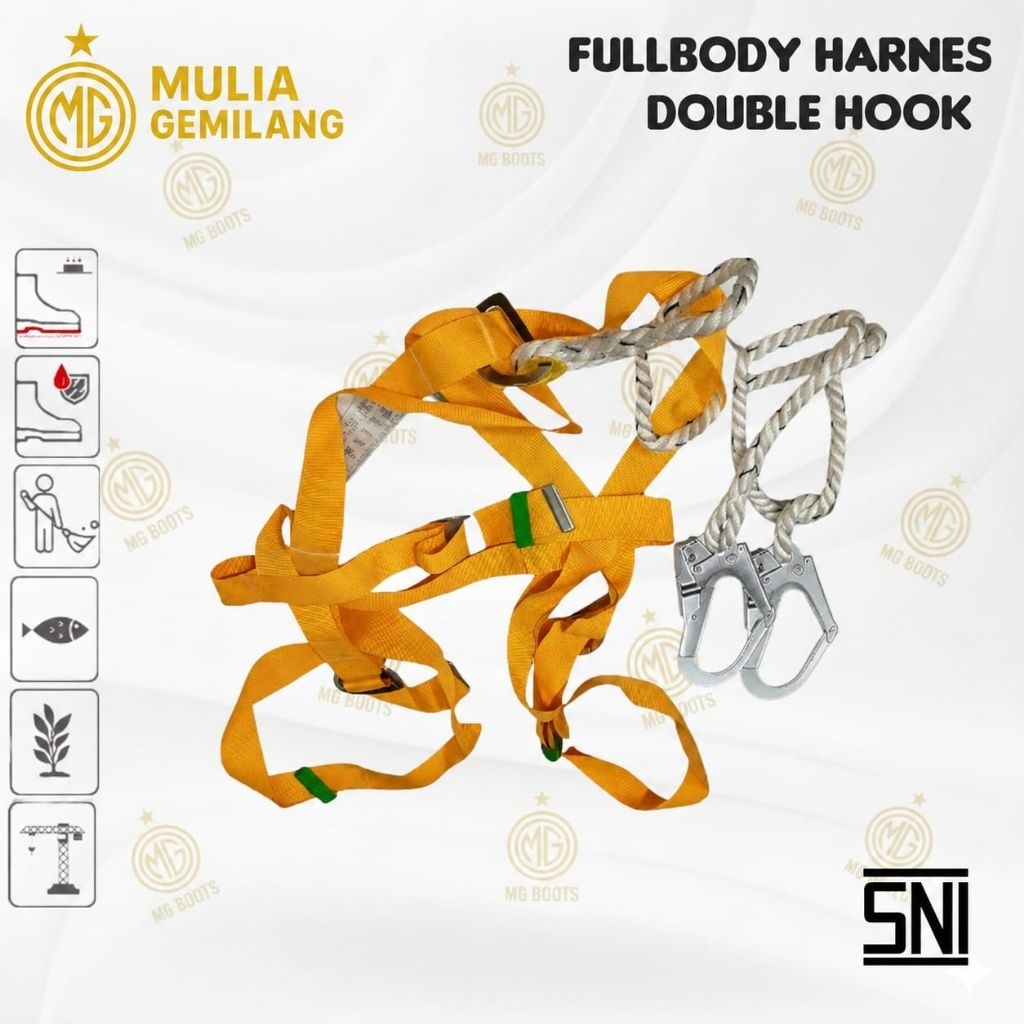 Full Body Harness Double Big Hook SNI