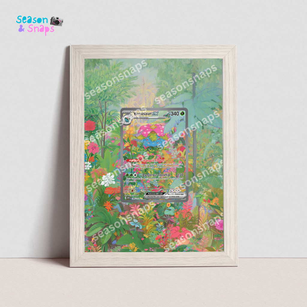 SEASONSNAPS Pokemon TCG Extended Art Frame - Venusaur SAR (151)