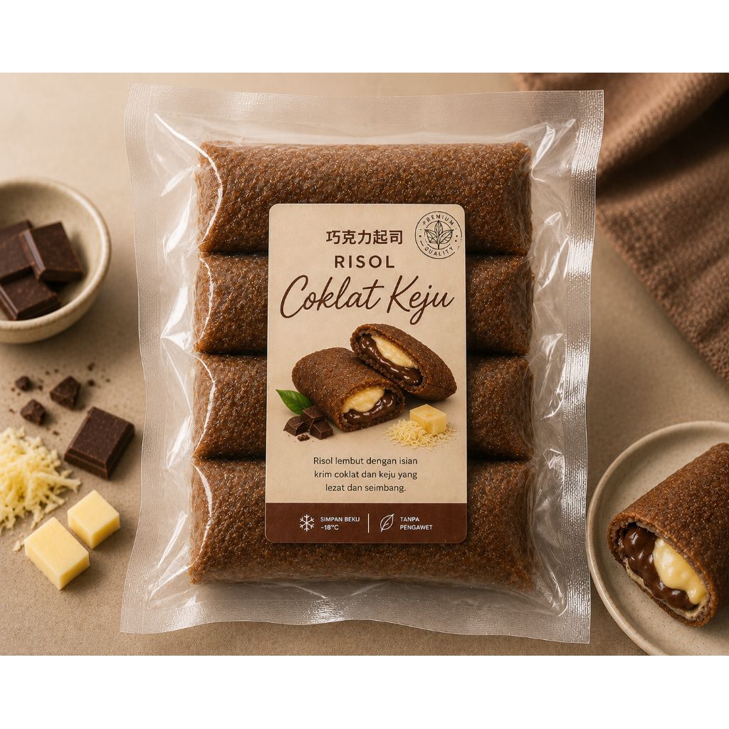 Risol matcha,risol coklat