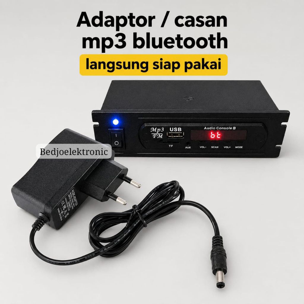 ADAPTOR CASAN MP3 BLUETOOTH SIAP PAKAI
