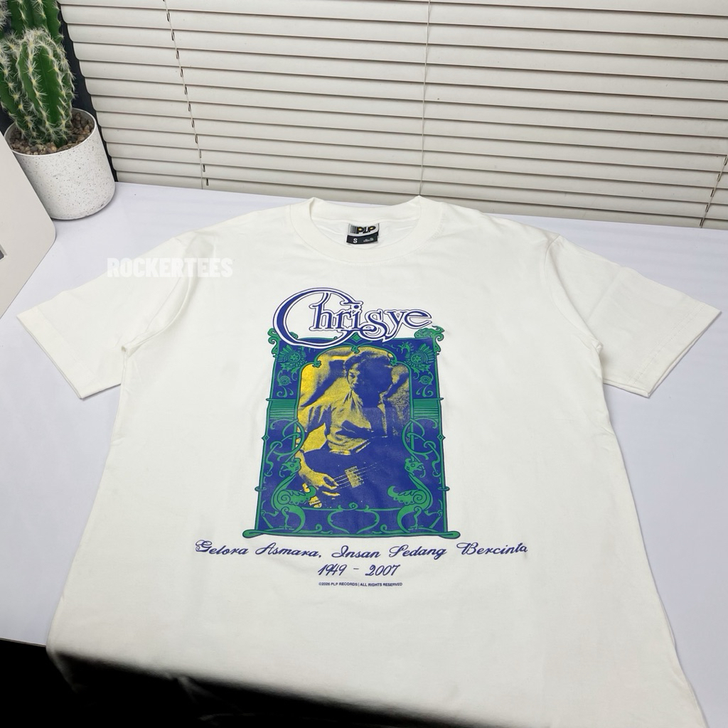 Chrisye - Bass White T-Shirt | Rockertees Original Merchandise