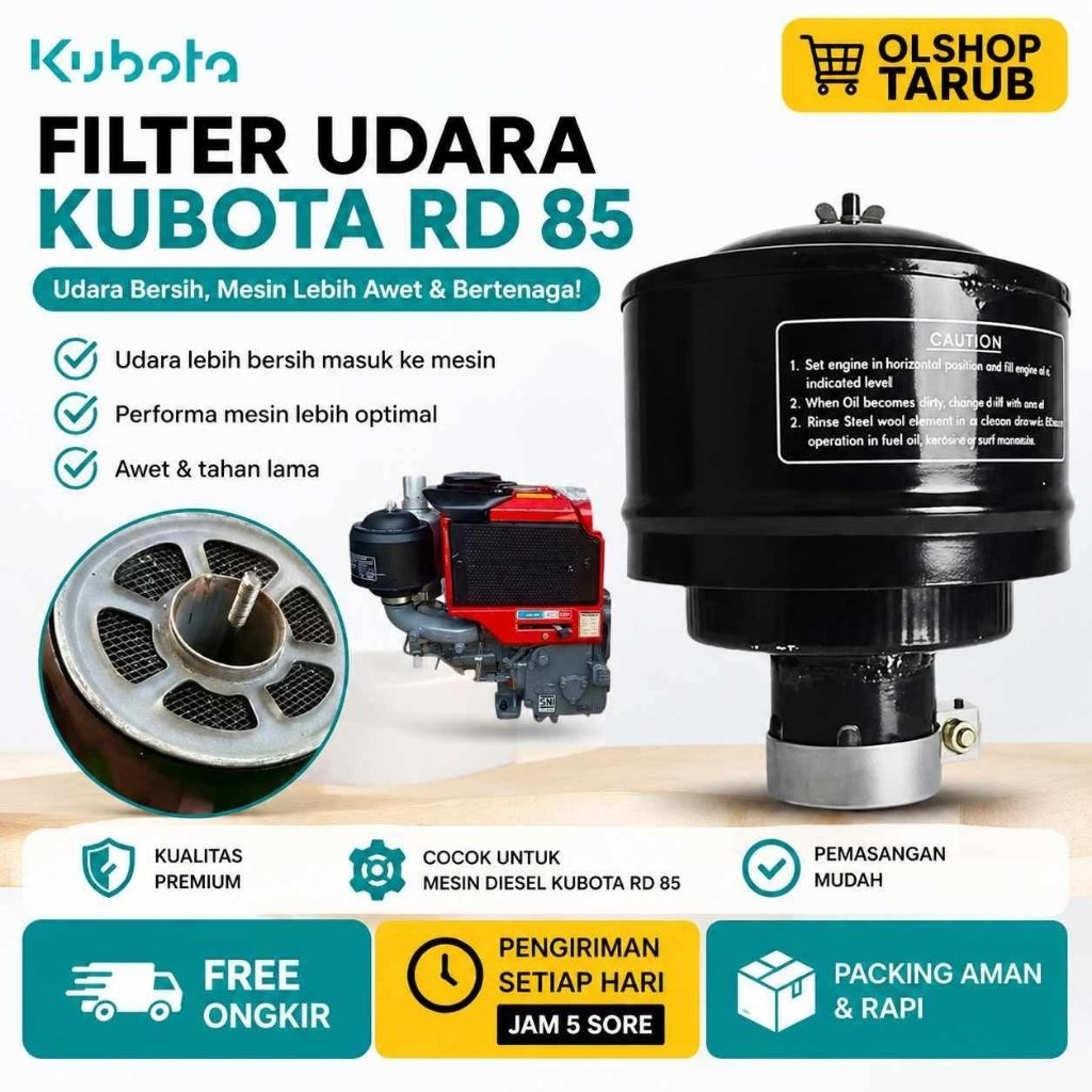 Filter Diesel Kubota RD85, Saringan Udara Udara Mesin Diesel Kubota RD 85