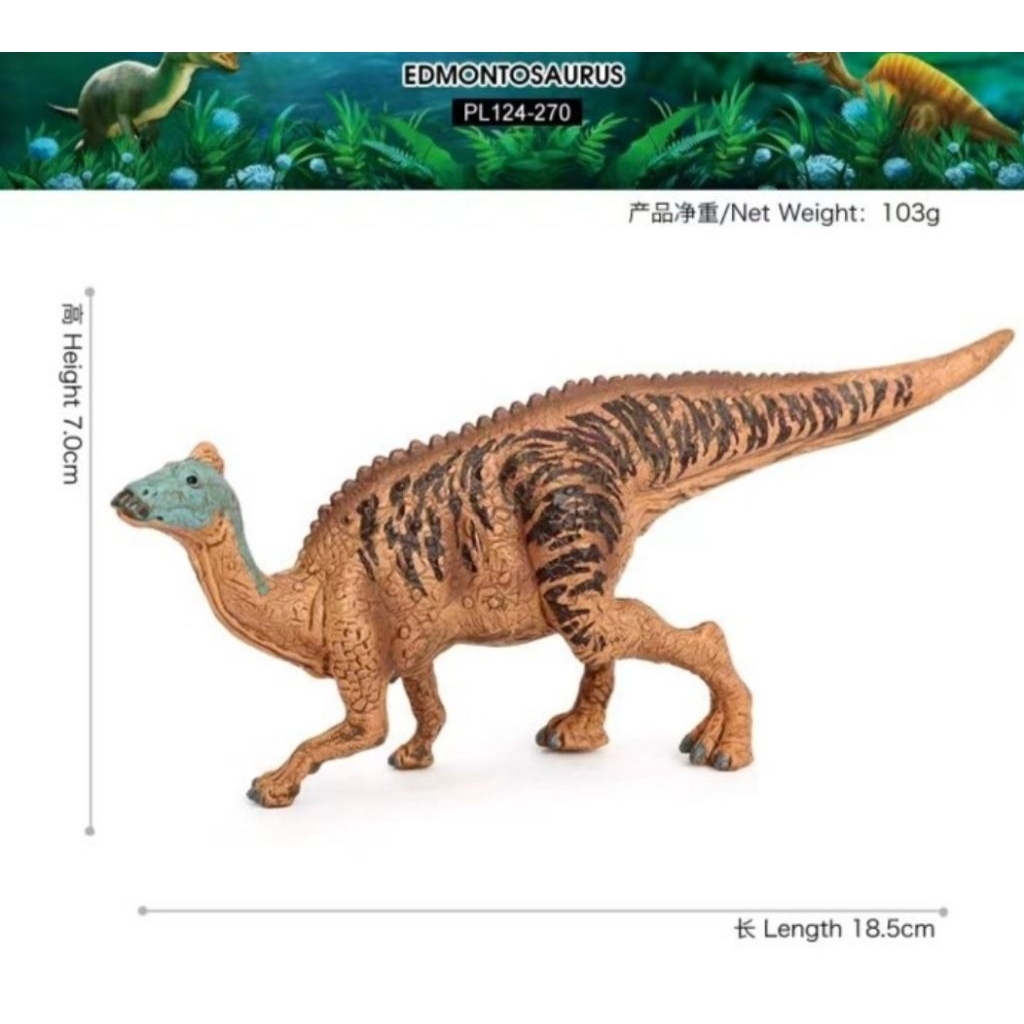 Mainan Dinosaurus Edmontosaurus Figure Realistis Animal Dino Koleksi Edukasi Anak