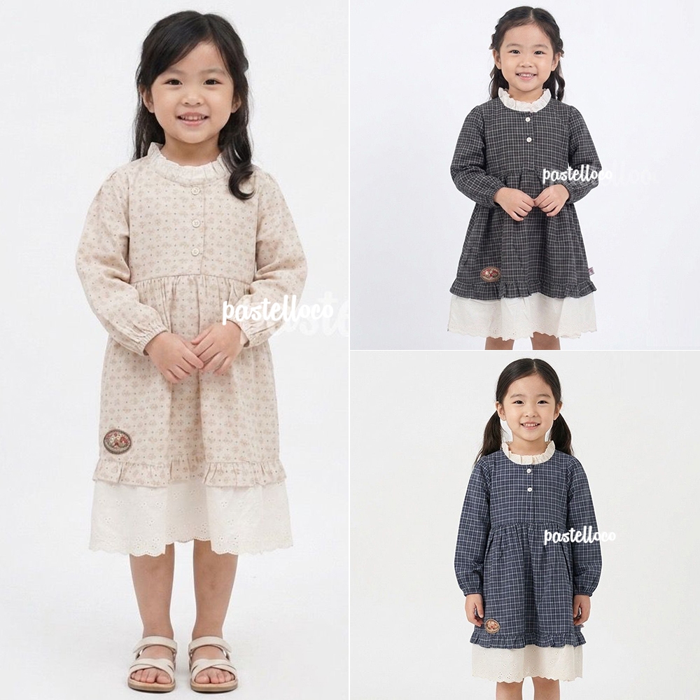 BALLET DE PARIS BAJU ANAK PEREMPUAN PANJANG DRESS ANAK PREMIUM QUALITY BRANDED TERBARU