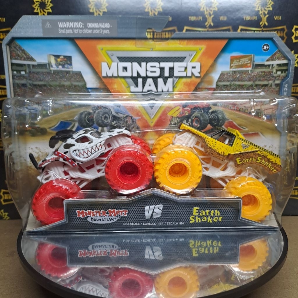 SPIN MASTER MONSTER JAM MUTT DALMATIAN MONSTER JAM EARTH SHAKER MONSTER JAM 1:64 MONSTER JAM DOUBLE 