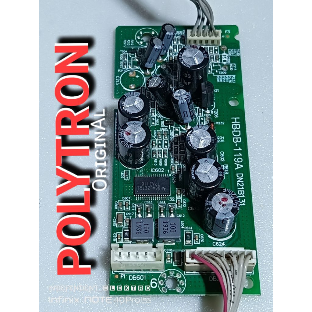 Module Kit Subwoofer Tv polytron   Mesin soundbar subwoofer Tv polytron pld32b1550   Module HBDB-119