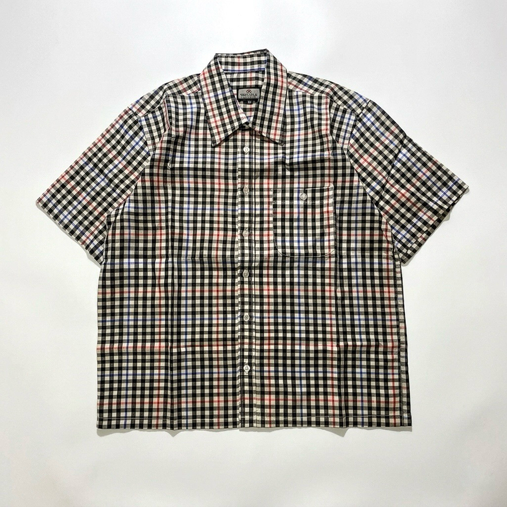 Boxy Plaid Shirt by Dyu-Dyu (Unisex) Size M