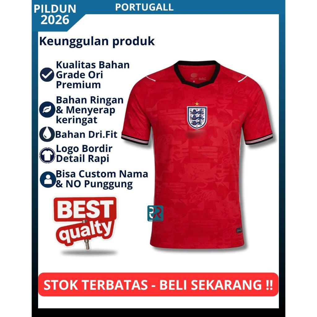 Jersey INGGRIS AWAY 2026 World Cup - Baju Bola INGGRIS AWAY Pildun 2026
