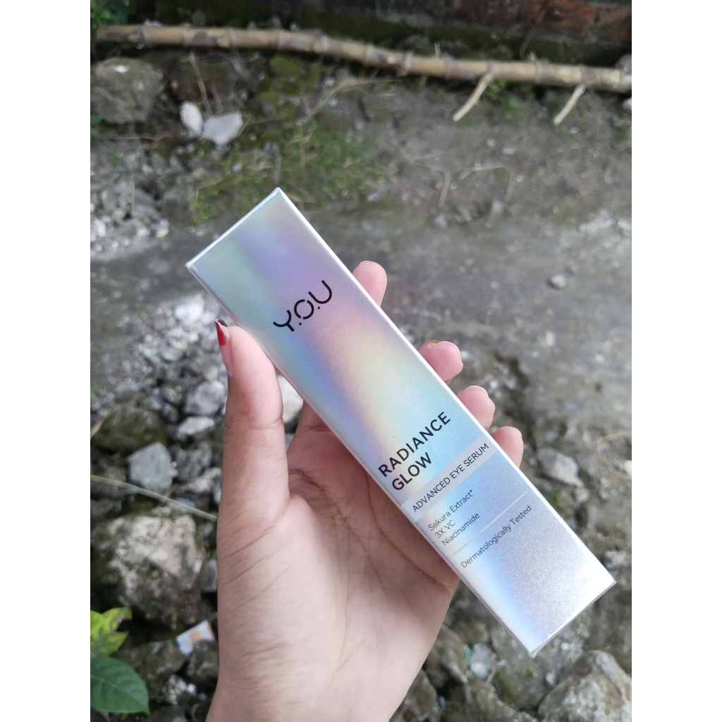 OU Radiance Glow Advanced Eye Serum Eye Cream Mencerahkan Mata Panda dengan Sakura Extract, Niacinam